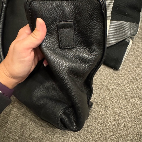 Michael Kors Black Leather Bag with Gold Accents - Picture 5 of 10